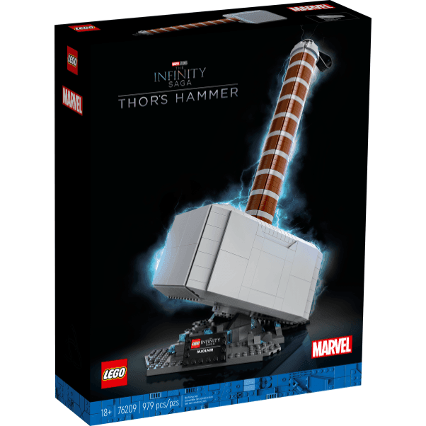 LEGO 76209 Marvel Thor's Hammer from Marvel Studios’ Avengers (979 Pieces)