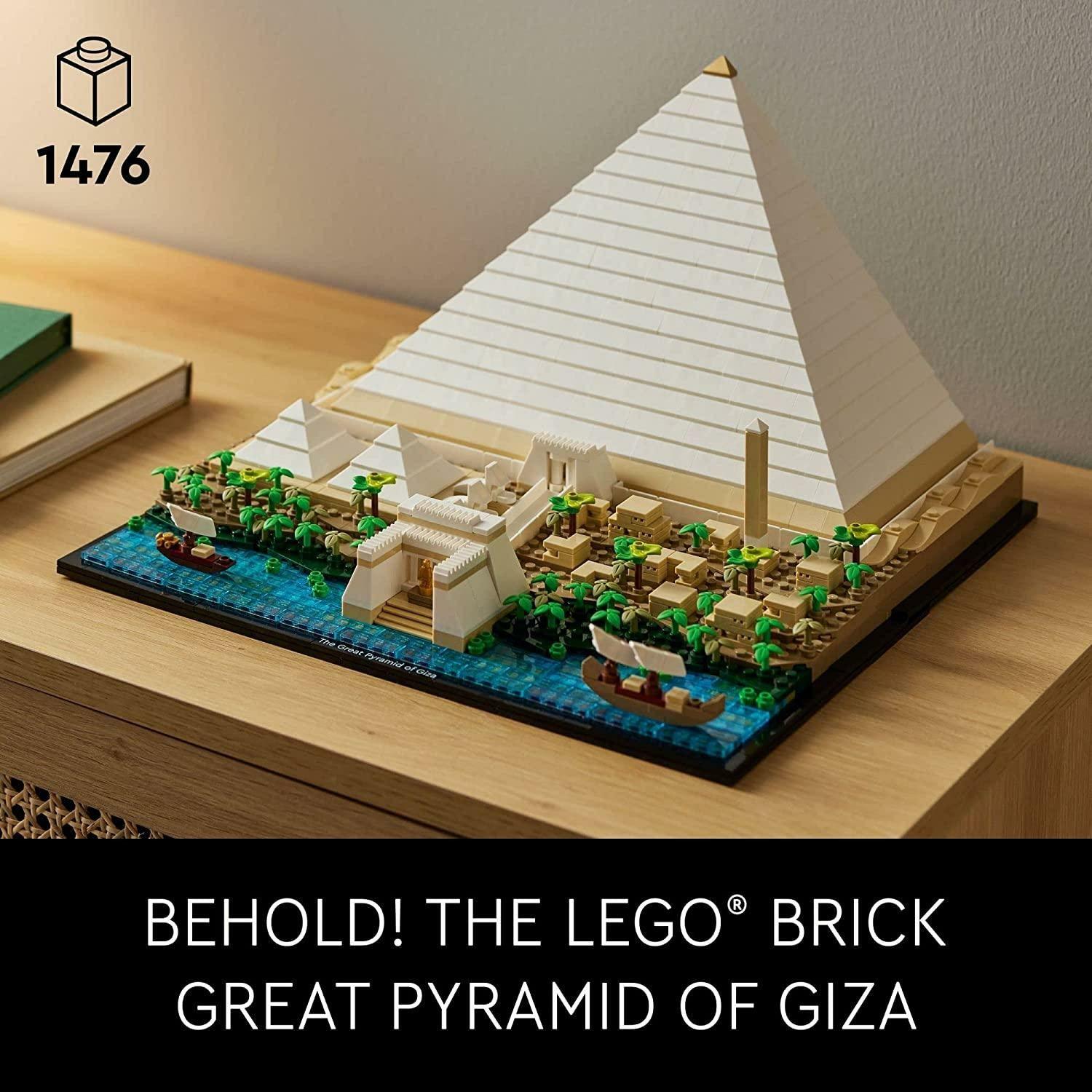 LEGO Architecture Landmark Collection Great Pyramid of Giza 21058 Building Set (1,476 Pieces) - BumbleToys - 18+, Architecture, Boys, Girls, LEGO, OXE, Pre-Order