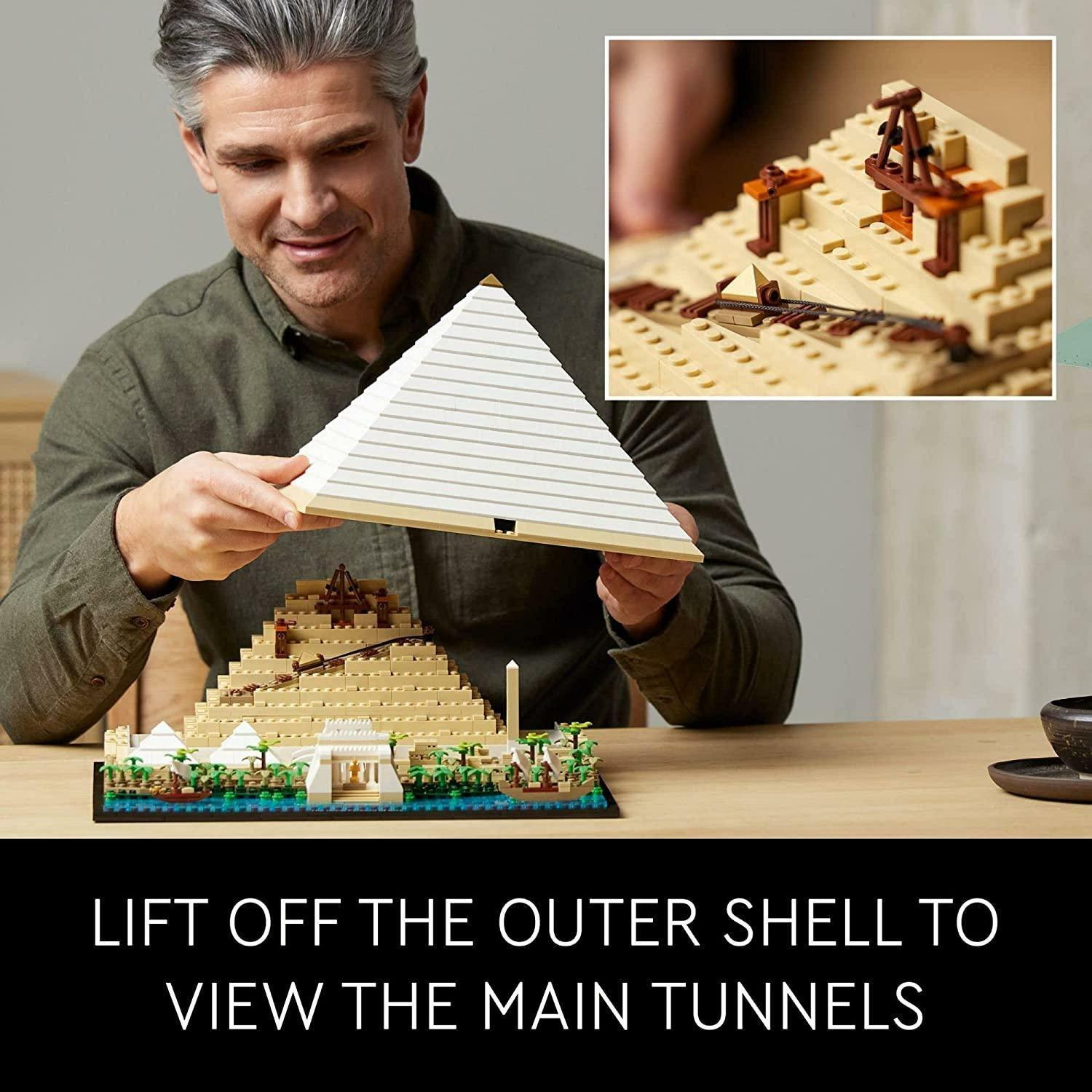 LEGO Architecture Landmark Collection Great Pyramid of Giza 21058 Building Set (1,476 Pieces) - BumbleToys - 18+, Architecture, Boys, Girls, LEGO, OXE, Pre-Order