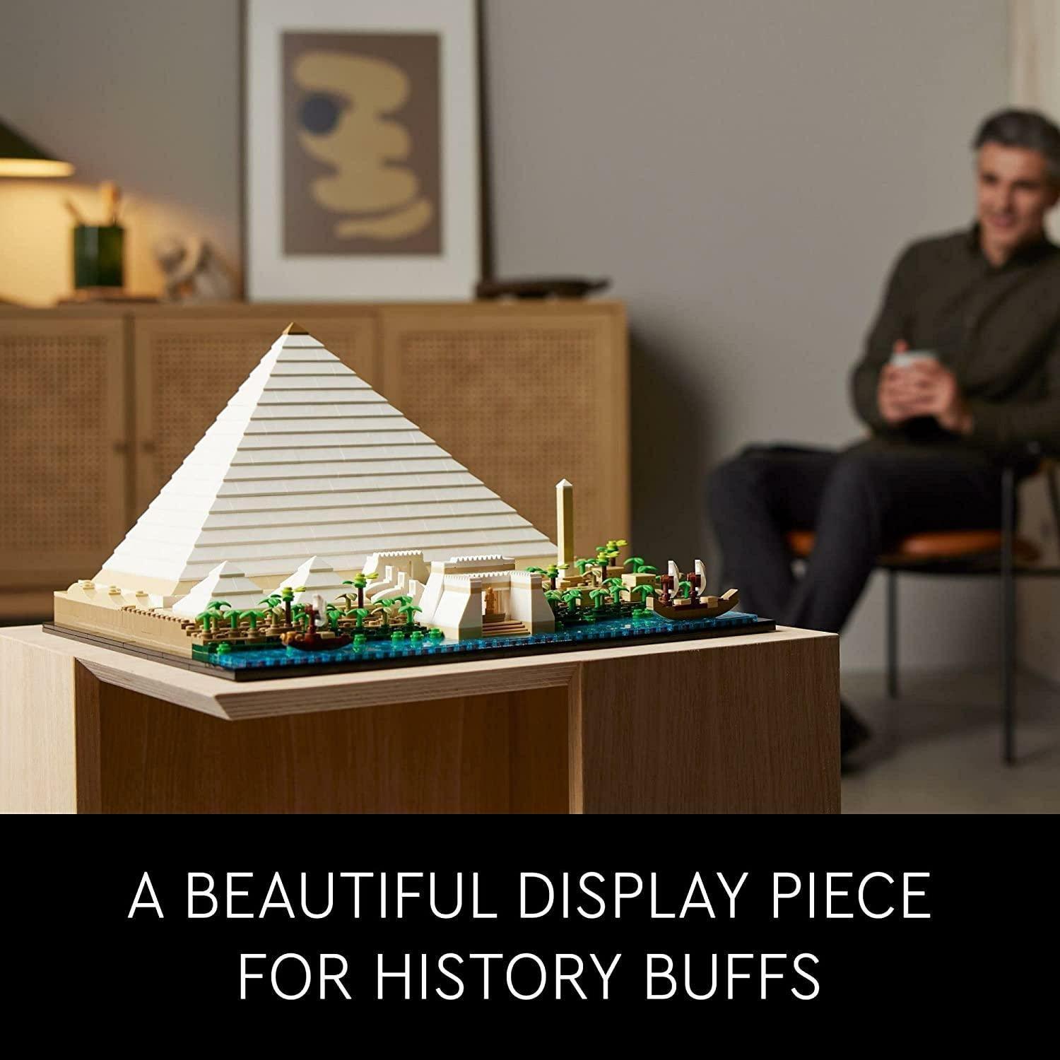 LEGO Architecture Landmark Collection Great Pyramid of Giza 21058 Building Set (1,476 Pieces) - BumbleToys - 18+, Architecture, Boys, Girls, LEGO, OXE, Pre-Order