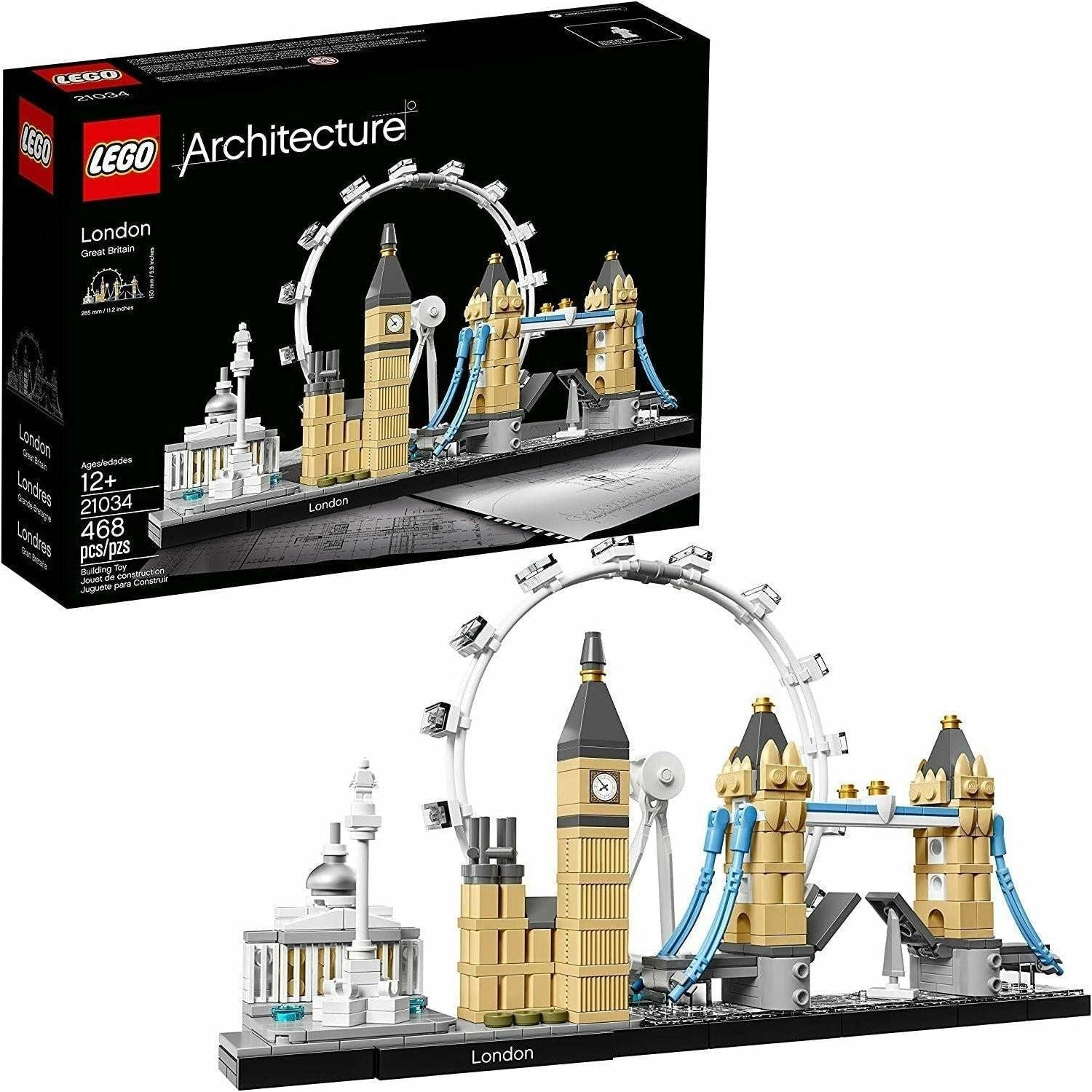 LEGO Architecture London Skyline Collection 21034 Building Set Model Kit and Gift for Kids and Adults (468 Pieces) - BumbleToys - 18+, Architecture, Boys, LEGO, OXE, Pre-Order