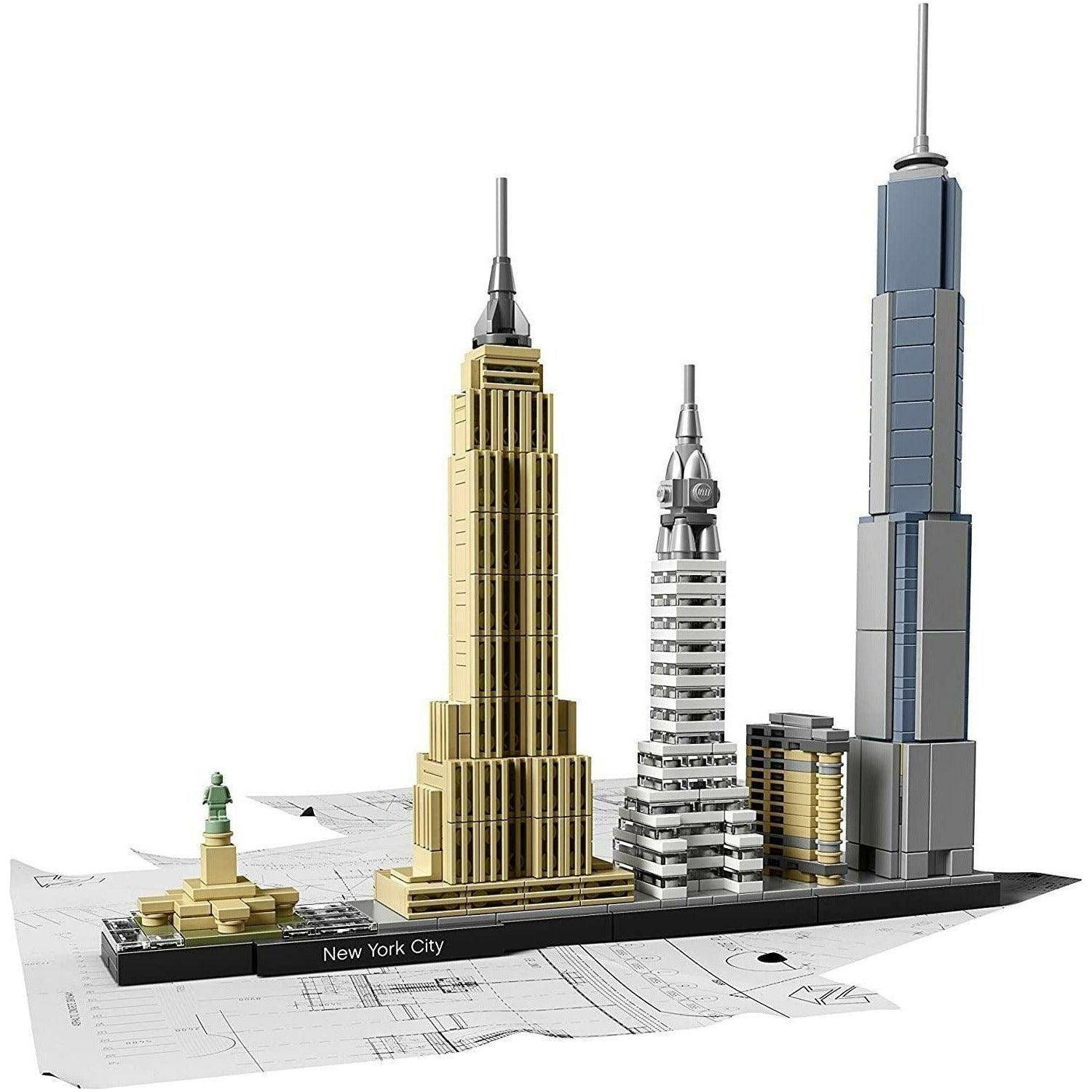 LEGO Architecture New York City 21028, Build It Yourself New York Skyline Model Kit for Adults and Kids (598 Pieces) - BumbleToys - 18+, Architecture, Boys, LEGO, OXE, Pre-Order