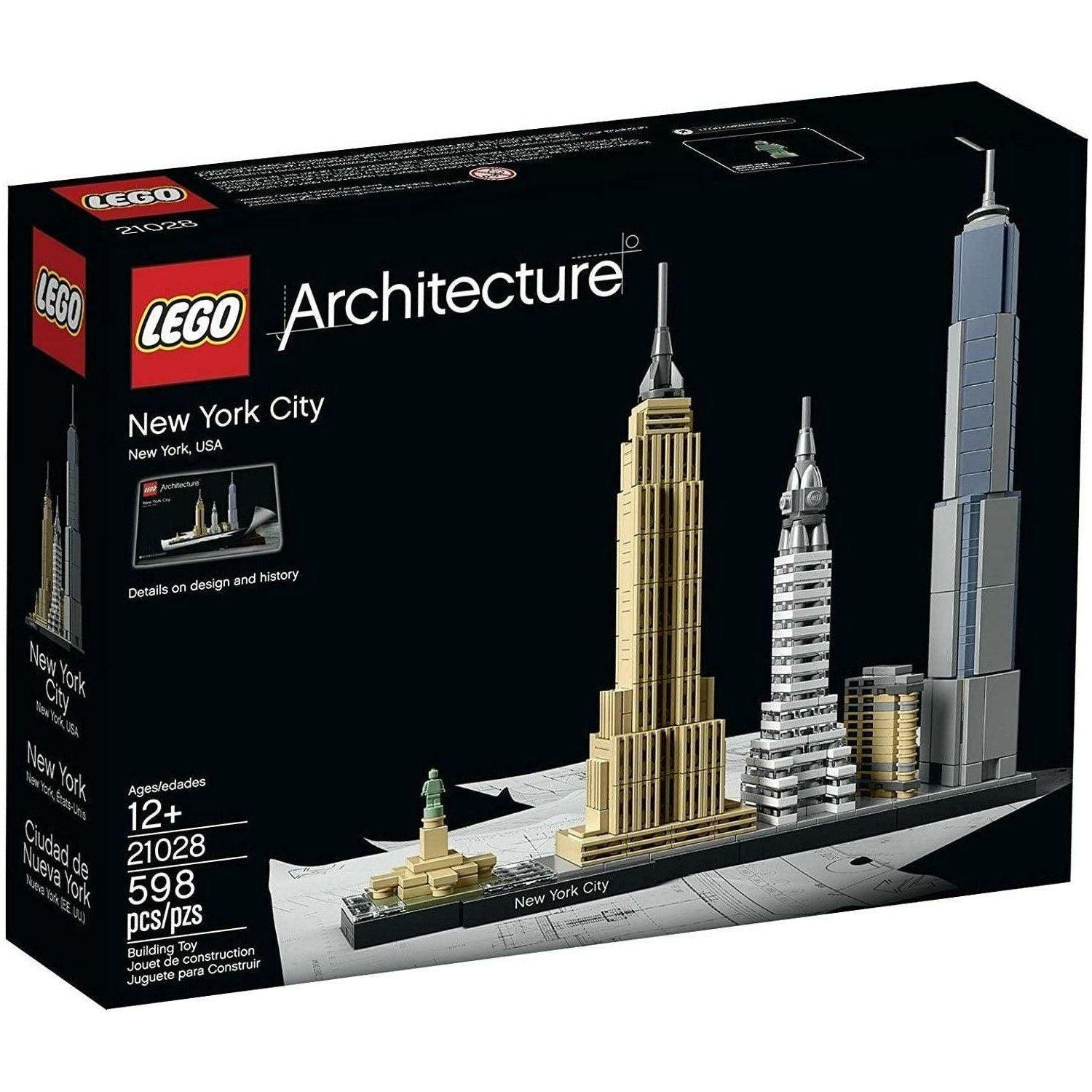 LEGO Architecture New York City 21028, Build It Yourself New York Skyline Model Kit for Adults and Kids (598 Pieces) - BumbleToys - 18+, Architecture, Boys, LEGO, OXE, Pre-Order