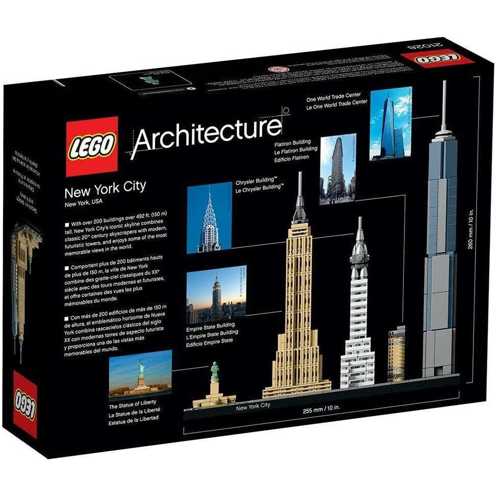 LEGO Architecture New York City 21028, Build It Yourself New York Skyline Model Kit for Adults and Kids (598 Pieces) - BumbleToys - 18+, Architecture, Boys, LEGO, OXE, Pre-Order