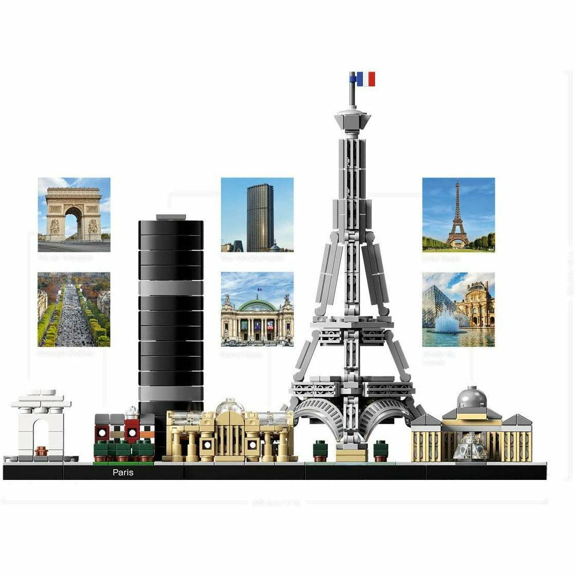 LEGO Architecture Skyline Collection 21044 Paris Skyline Building Kit with Eiffel Tower Model and Other Paris City (649 Pieces) - BumbleToys - 18+, Architecture, Boys, Friends, LEGO, OXE, Pre-Order