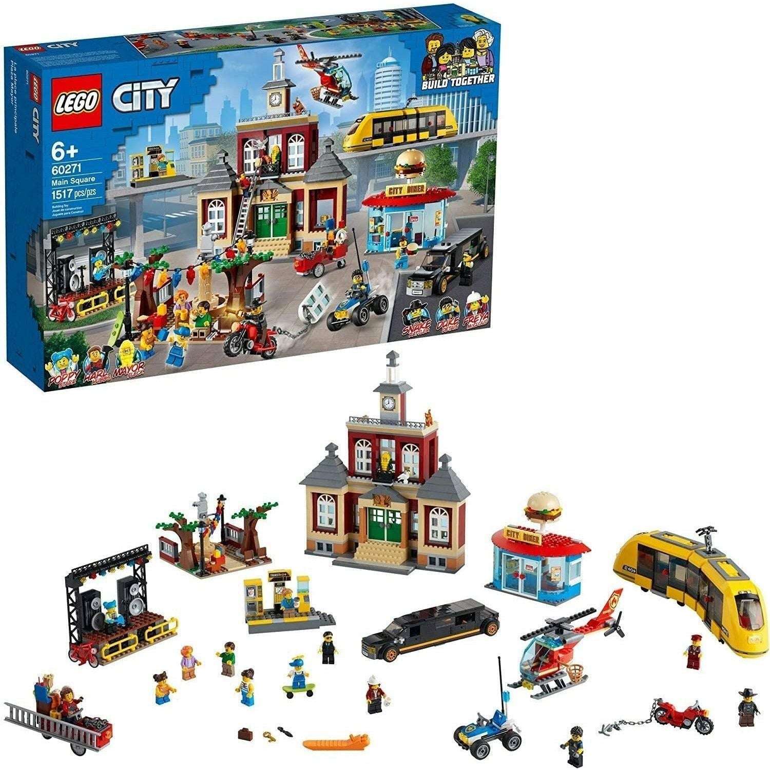 LEGO City Main Square 60271 Set, Cool Building Toy for Kids, New 2021 (1,517 Pieces) - BumbleToys - 5-7 Years, 6+ Years, Boys, City, LEGO, OXE, Pre-Order