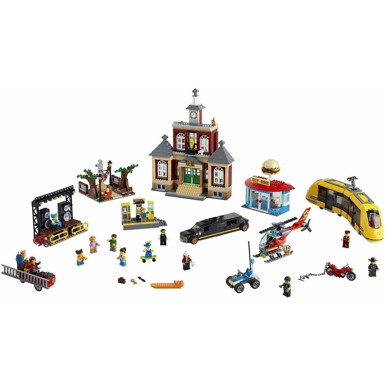 LEGO City Main Square 60271 Set, Cool Building Toy for Kids, New 2021 (1,517 Pieces) - BumbleToys - 5-7 Years, 6+ Years, Boys, City, LEGO, OXE, Pre-Order