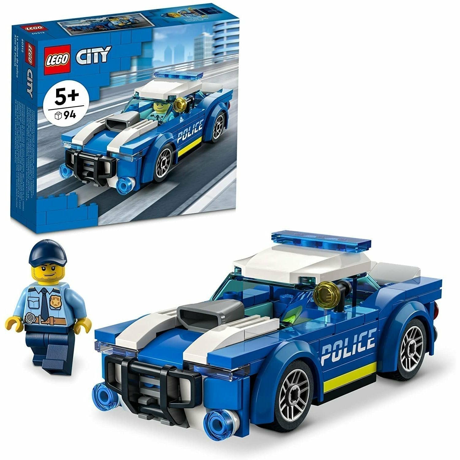 LEGO City Police Car 60312 Building Kit Includes a Police Officer Minifigure with a Toy Flashlight and a Police Cap (94 Pieces) - BumbleToys - 4+ Years, 5-7 Years, 6+ Years, Boys, Cars, City, EXO, LEGO, Pre-Order