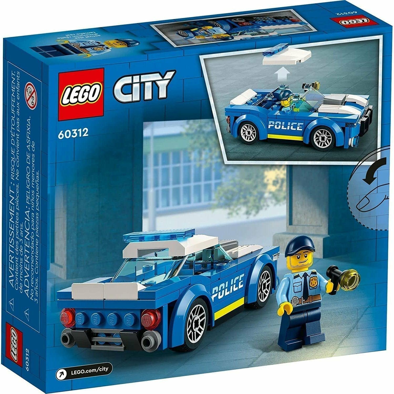 LEGO City Police Car 60312 Building Kit Includes a Police Officer Minifigure with a Toy Flashlight and a Police Cap (94 Pieces) - BumbleToys - 4+ Years, 5-7 Years, 6+ Years, Boys, Cars, City, EXO, LEGO, Pre-Order