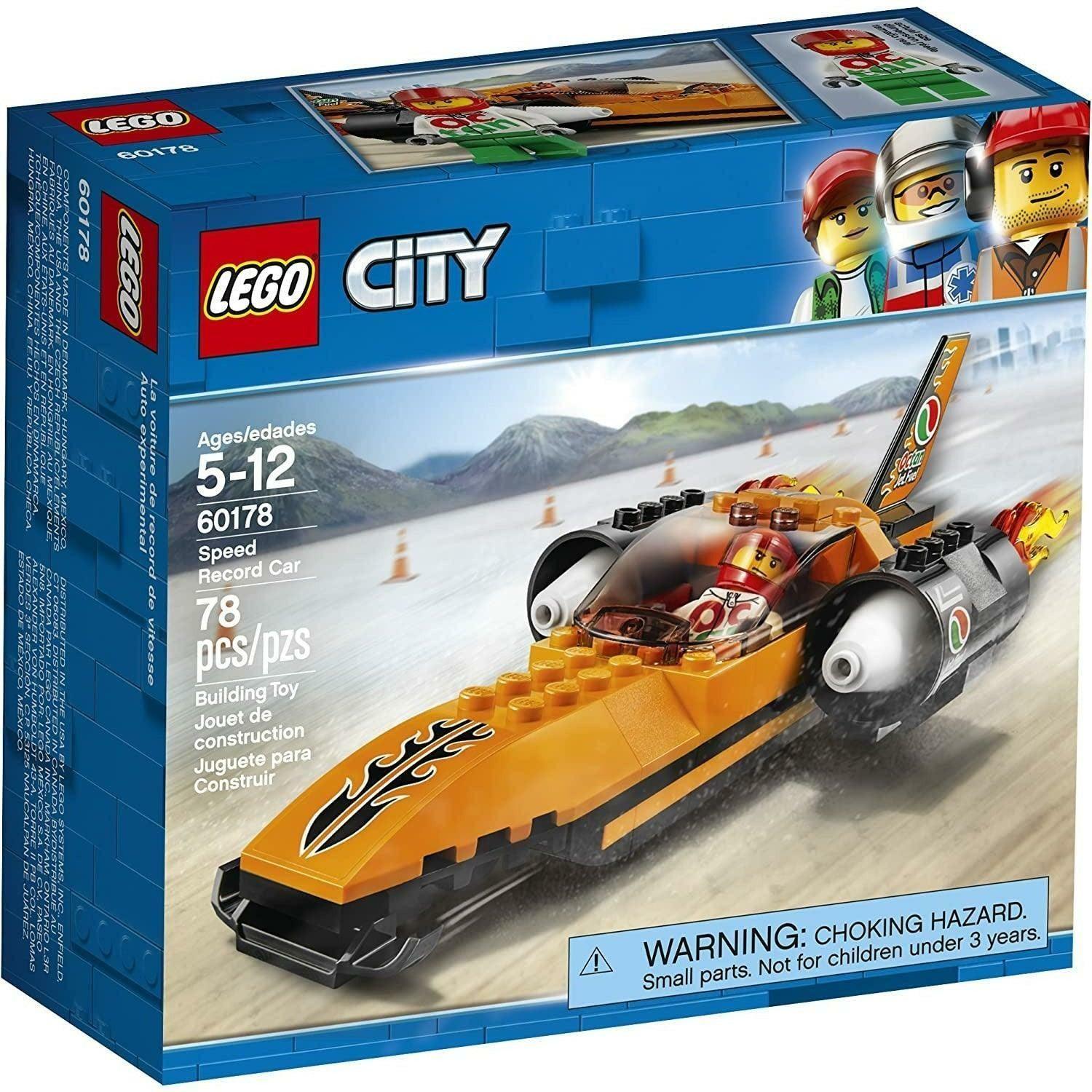 LEGO City Speed Record Car 60178 Building Kit (78 Piece) - BumbleToys - 5-7 Years, Arabic Triangle Trading, Boys, City, LEGO