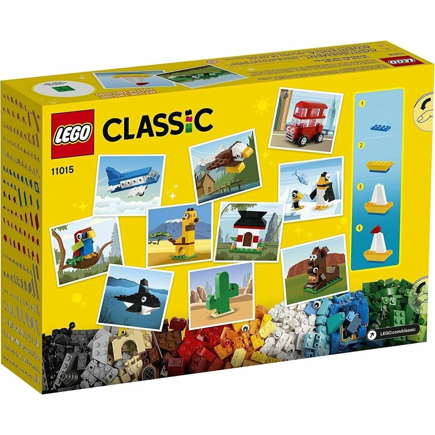 LEGO Classic Around The World 11015 Building Kit; 15 Kids’ Building Toys for Creative Play; Iconic Animal Toys (950 Pieces) - BumbleToys - 4+ Years, Boys, Classic, LEGO, OXE, Pre-Order