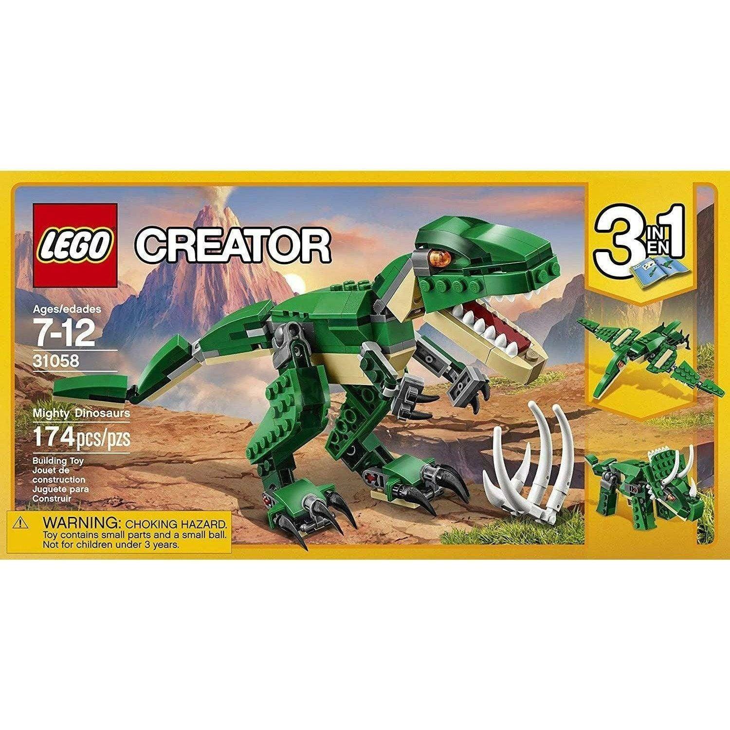 LEGO 31058 Creator Mighty Dinosaurs Build It Yourself Dinosaur Set