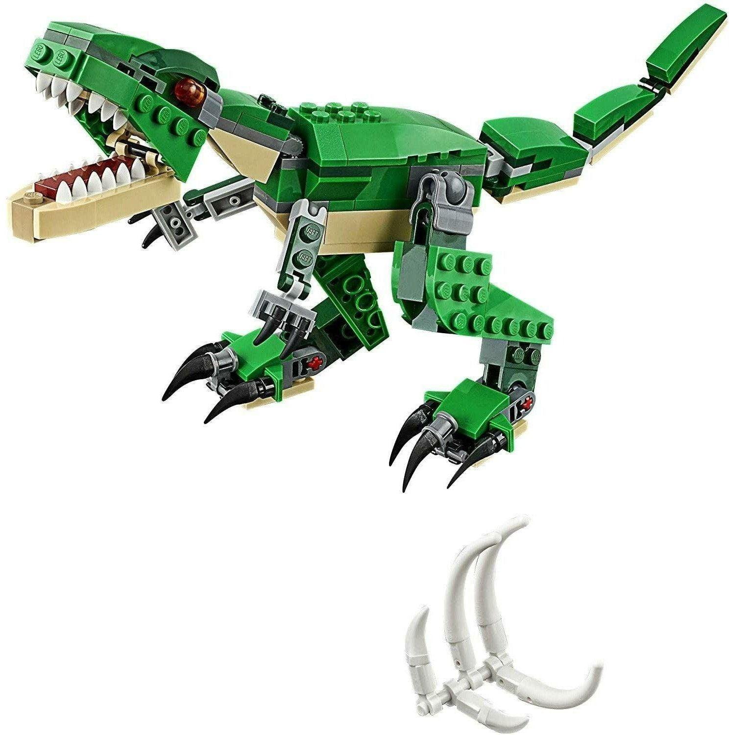 LEGO Creator 3 in 1 31058 Mighty Dinosaurs Build It Yourself Dinosaur Set (174 Pieces) - BumbleToys - 5-7 Years, Boys, Creator, Creator 3In1, Dinosaur, LEGO, OXE, Pre-Order