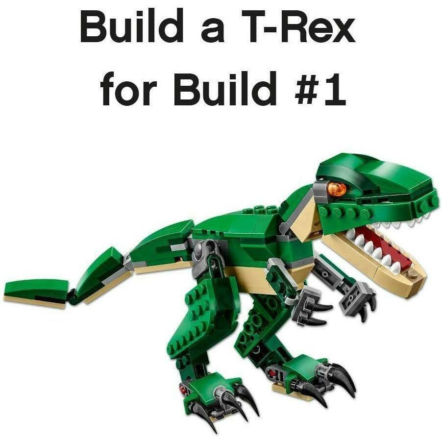 LEGO Creator 3 in 1 31058 Mighty Dinosaurs Build It Yourself Dinosaur Set (174 Pieces) - BumbleToys - 5-7 Years, Boys, Creator, Creator 3In1, Dinosaur, LEGO, OXE, Pre-Order