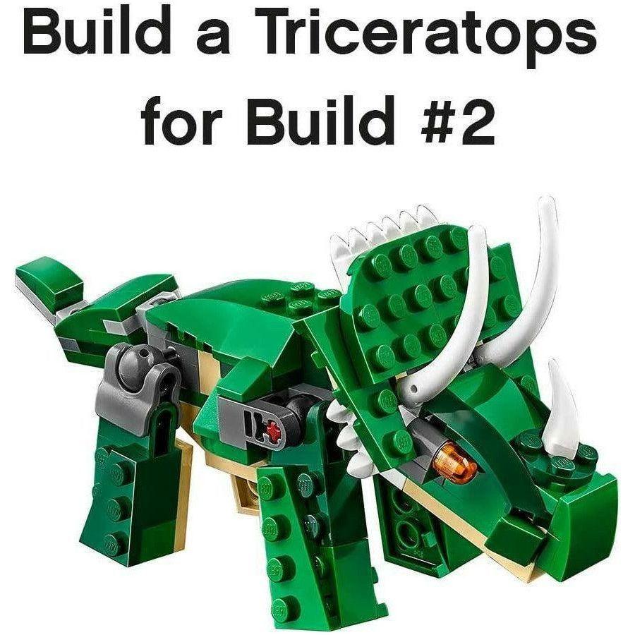 LEGO Creator 3 in 1 31058 Mighty Dinosaurs Build It Yourself Dinosaur Set (174 Pieces) - BumbleToys - 5-7 Years, Boys, Creator, Creator 3In1, Dinosaur, LEGO, OXE, Pre-Order