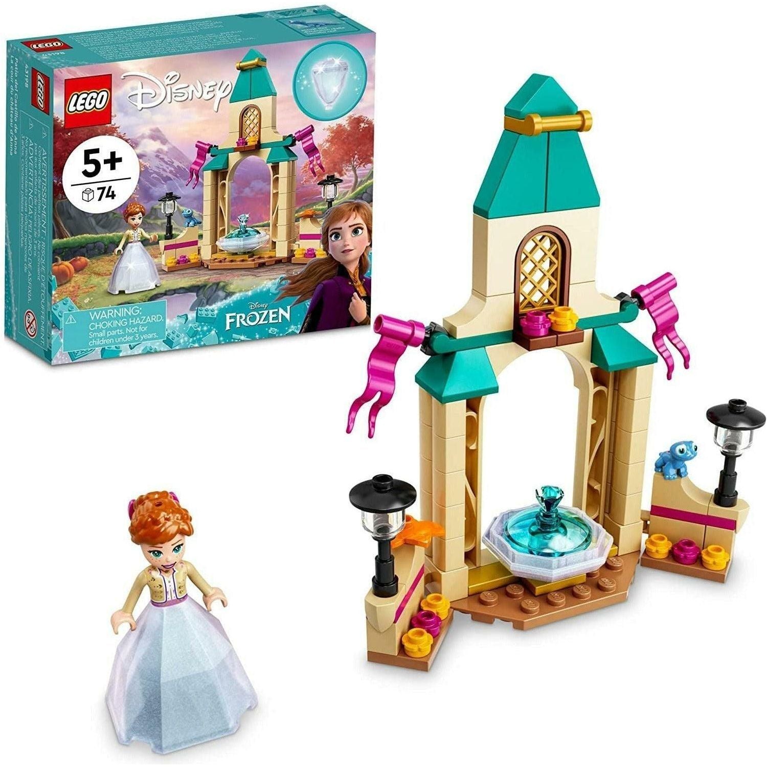 LEGO Disney Anna’s Castle Courtyard 43198 Building Kit; A Buildable Princess Toy Designed for Kids Aged 5+ (74 Pieces) - BumbleToys - 5-7 Years, Arabic Triangle Trading, Disney, Frozen, LEGO