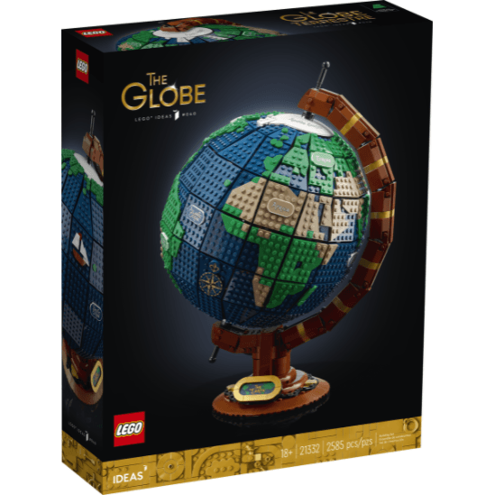 LEGO Ideas 21332 The Globe Building Kit ( 2585 Pieces) New Exclusives 2022 - BumbleToys - 18+, Boys, Girls, Ideas, LEGO, OXE, Pre-Order