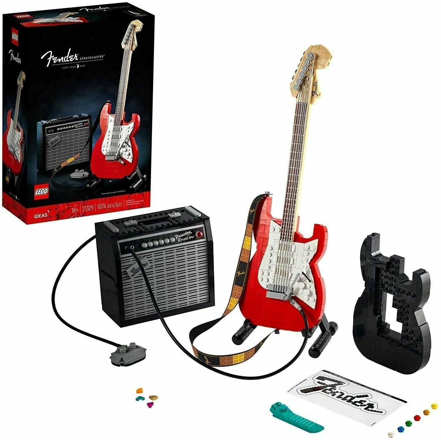 LEGO Ideas Fender Stratocaster 21329 Building Kit Idea for Guitar Players and Music Lovers (1,079 Pieces) - BumbleToys - 18+, Boys, Girls, Ideas, LEGO, Musical Instruments, OXE, Pre-Order