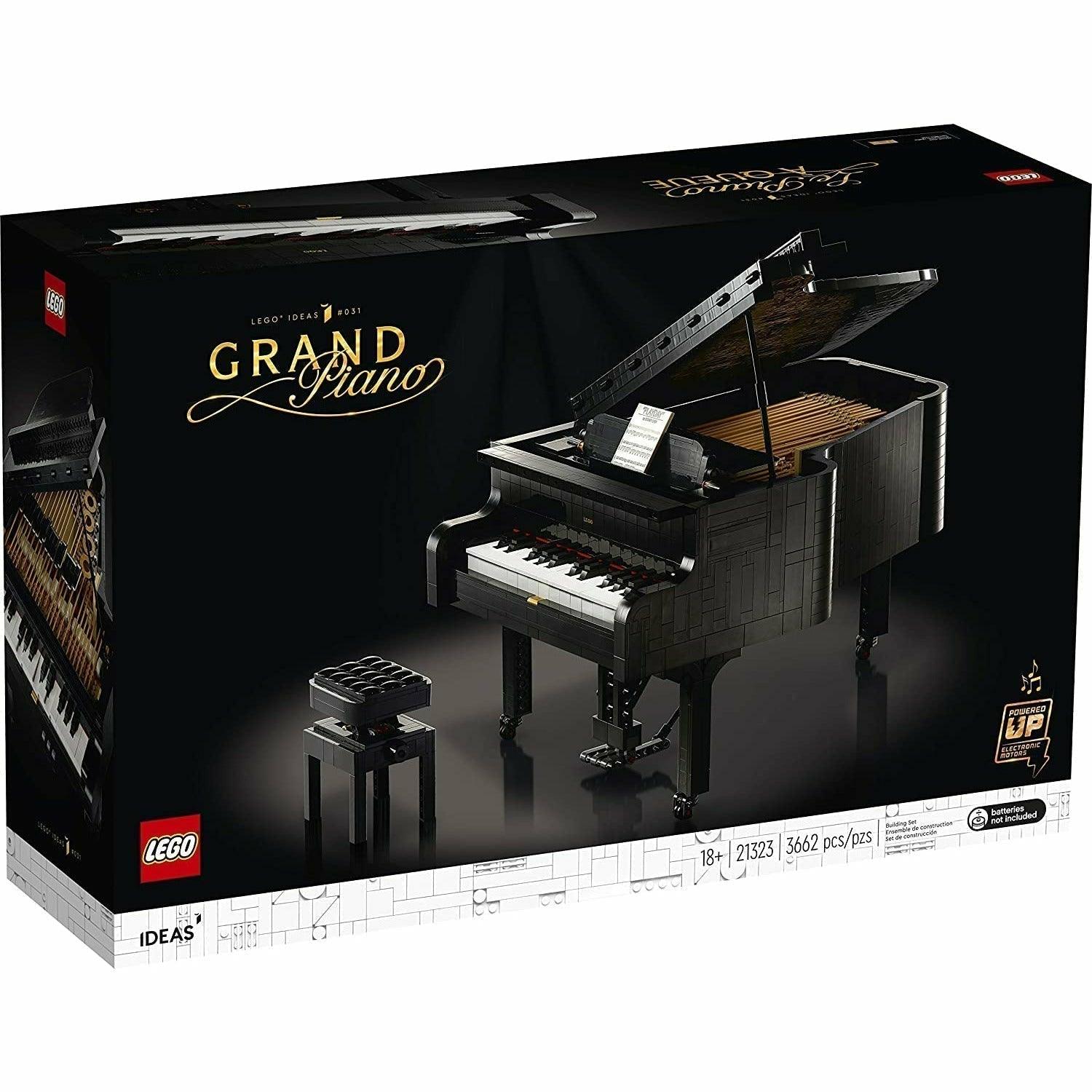 LEGO Ideas Grand Piano 21323 Model Building Kit, Build Your Own Playable Grand Piano, an Exciting DIY Project for The Pianist, (3,662 Pieces) - BumbleToys - 18+, Boys, Girls, Ideas, LEGO, Musical Instruments, OXE, Pre-Order