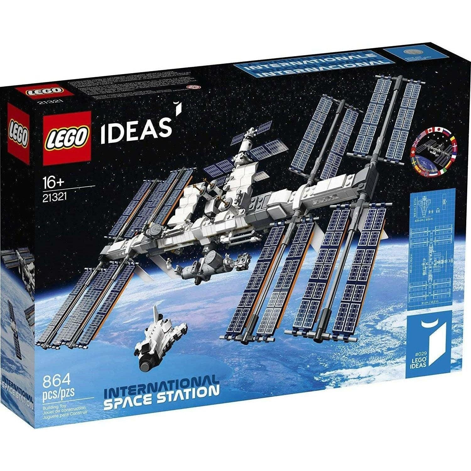 LEGO Ideas International Space Station 21321 Building Kit, Adult Set for Display, Makes a Great Birthday Present (864 Pieces) - BumbleToys - 8-13 Years, Boys, Ideas, LEGO, OXE, Pre-Order