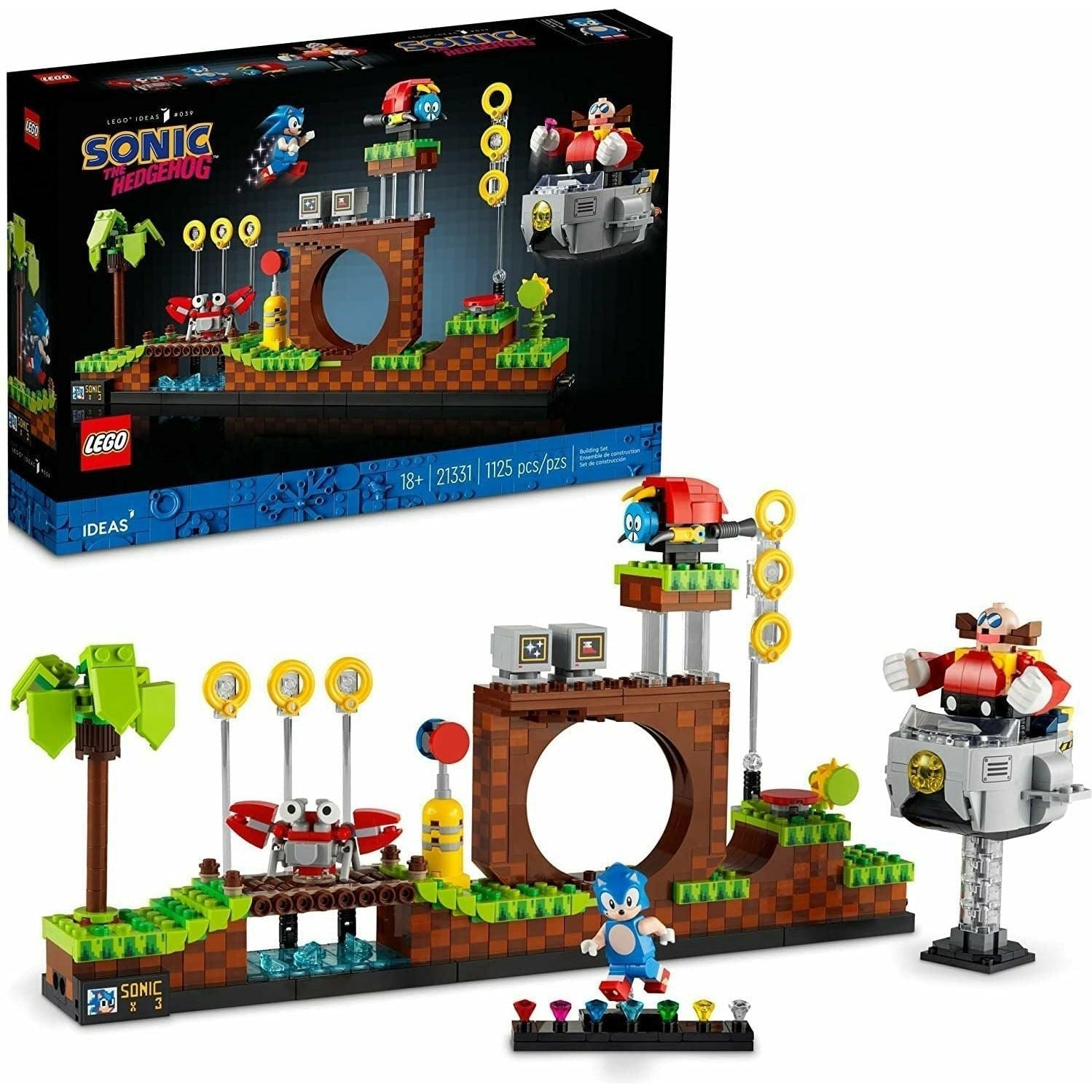 LEGO Ideas Sonic The Hedgehog – Green Hill Zone 21331 Millennial Sonic The Hedgehog 1,125 Pieces - BumbleToys - 14 Years & Up, 18+, Boys, Girls, Ideas, LEGO, OXE, Pre-Order, Sonic