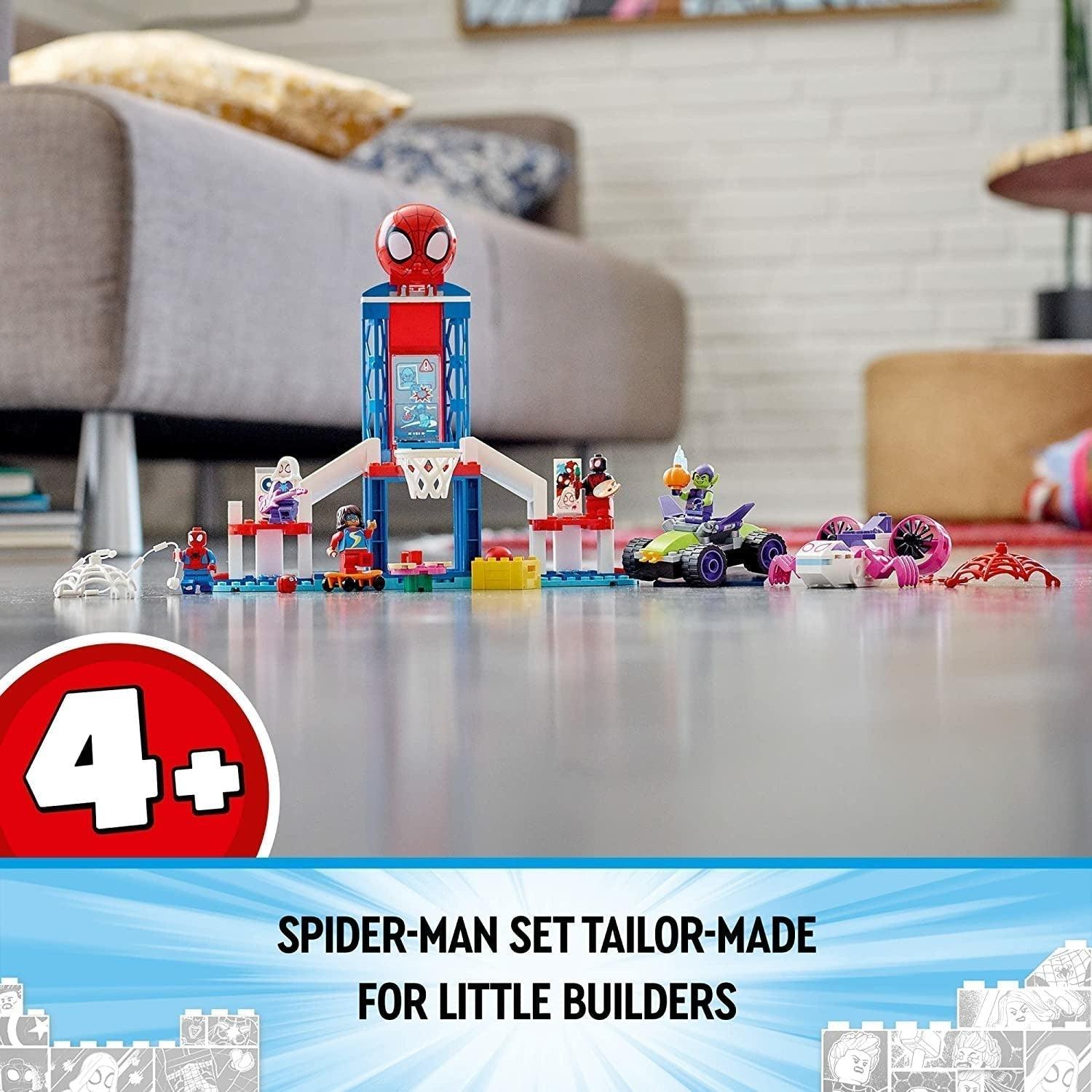LEGO Marvel 10784  Spidey and His Amazing Friends Spider-Man Webquarters Hangout 10784 Building Kit for Ages 4+ (155 Pieces) - BumbleToys - 4+ Years, 5-7 Years, Action Figures, Avengers, Boys, Figures, LEGO, Marvel, OXE, Pre-Order, Spider man