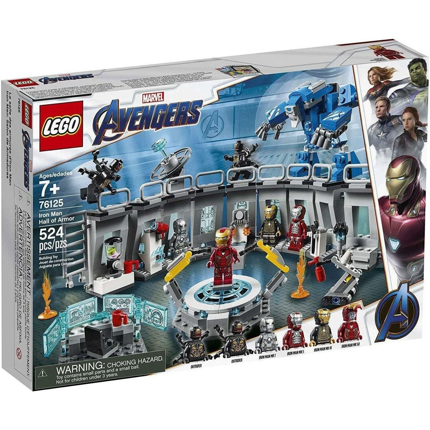 LEGO Marvel Avengers Iron Man Hall of Armor 76125 Building Kit (524 Pieces) - BumbleToys - 5-7 Years, Avengers, Boys, LEGO, Marvel, OXE, Pre-Order