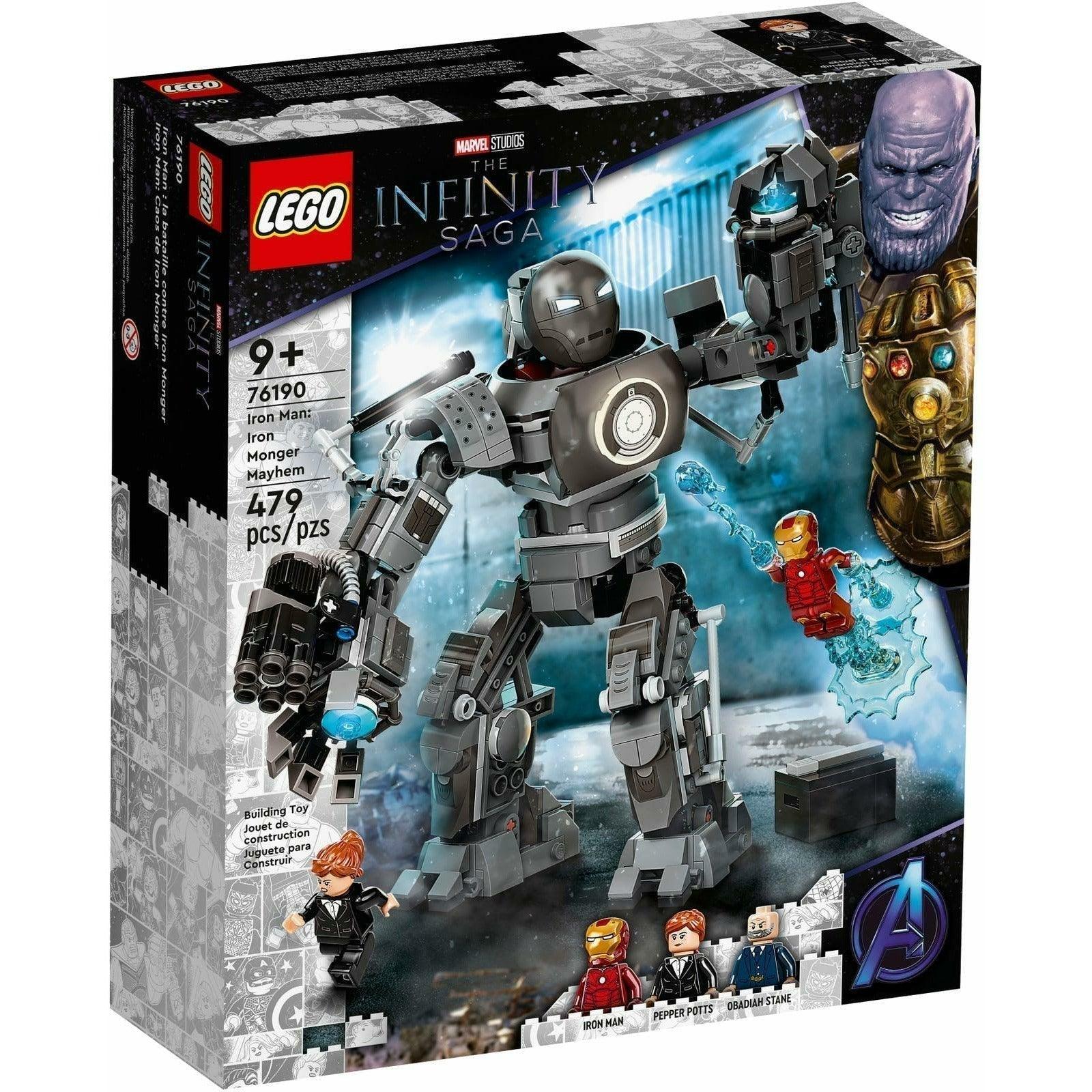 LEGO Marvel Iron Man: Iron Monger Mayhem 76190 Collectible Building Kit with Iron Man (479 Pieces) - BumbleToys - 8+ Years, 8-13 Years, Action Figures, Avengers, Boys, Figures, Iron man, LEGO, Marvel, OXE, Pre-Order