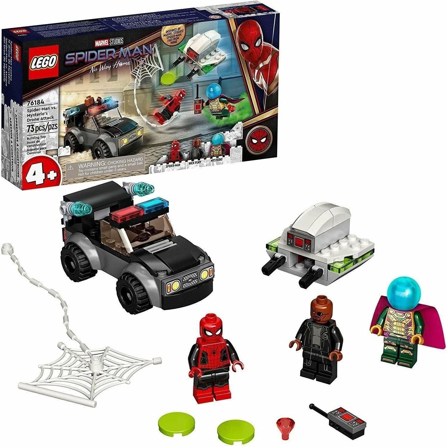 LEGO Marvel Spider-Man vs. Mysterio’s Drone Attack 76184 Building Kit (73 Pieces) - BumbleToys - 5-7 Years, Boys, LEGO, Marvel, OXE, Pre-Order, Spider man, Spiderman