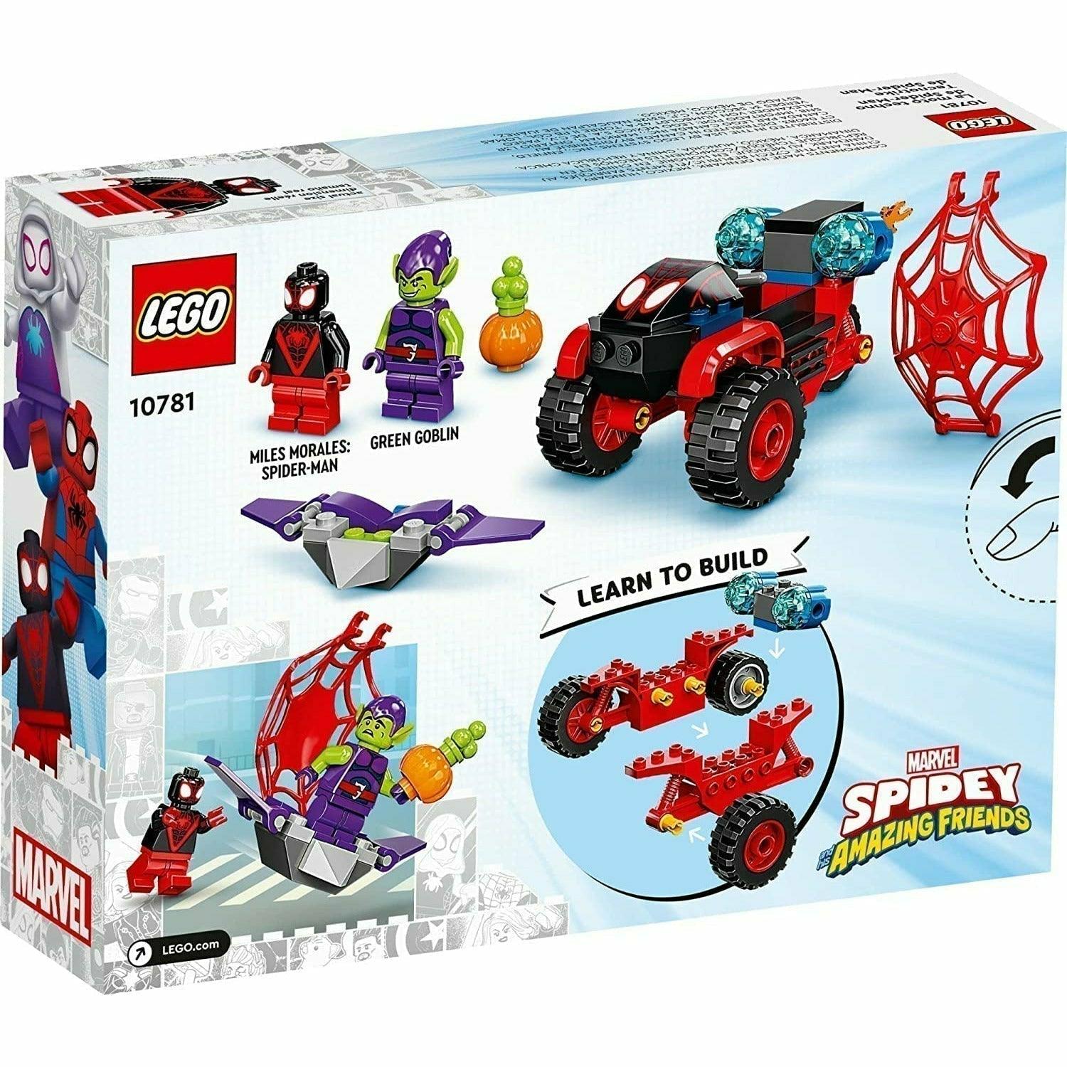 LEGO Marvel Spidey & His Amazing Friends Miles Morales Spider-Man’s Techno Trike 10781 Building Kit (59 Pieces) - BumbleToys - 4+ Years, 5-7 Years, Avengers, Boys, LEGO, Marvel, OXE, Pre-Order, Spider man