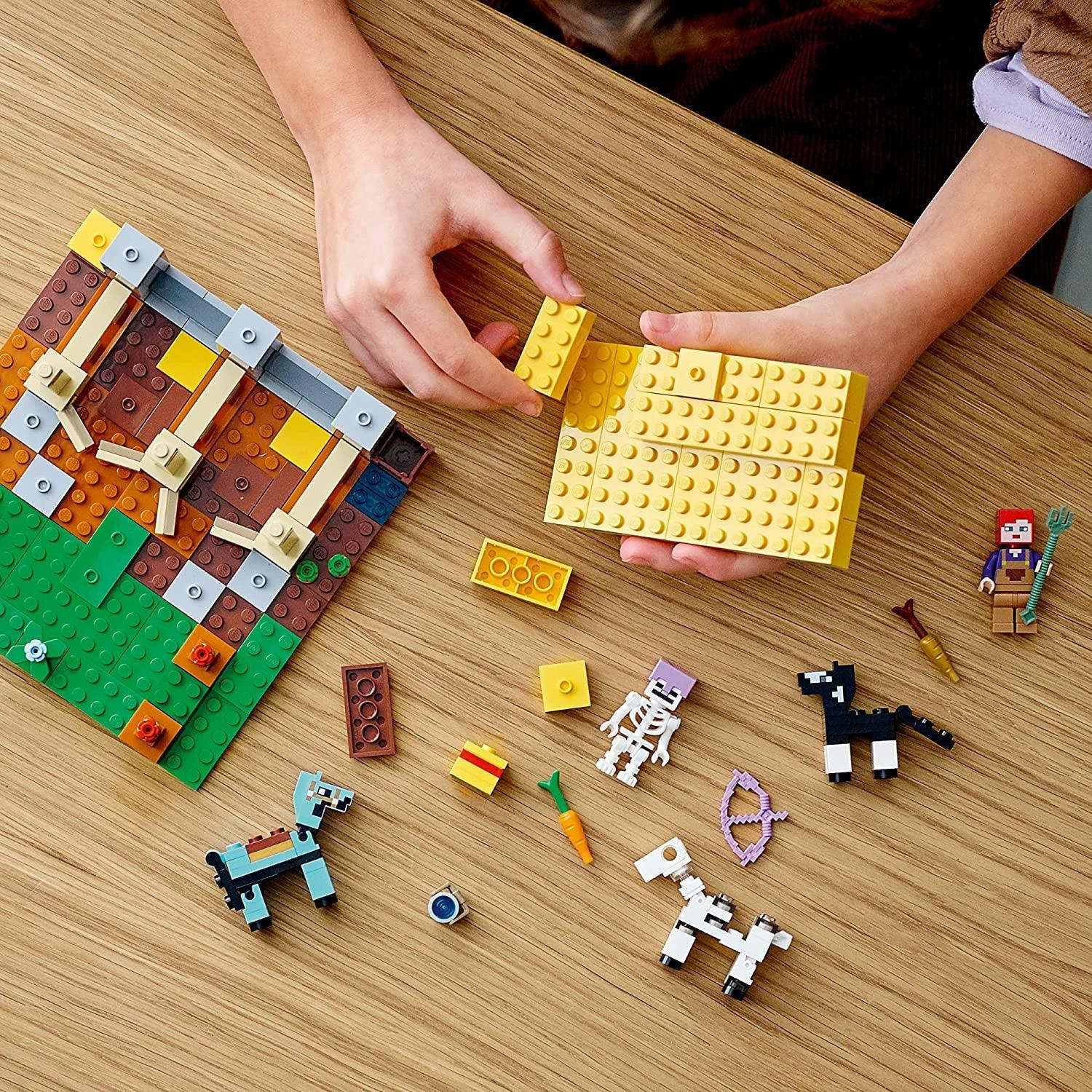 LEGO Minecraft The Horse Stable 21171 Building Kit; Fun Minecraft Farm Toy (241 Pieces) - BumbleToys - 18+, Boys, LEGO, Minecraft, OXE, Pre-Order