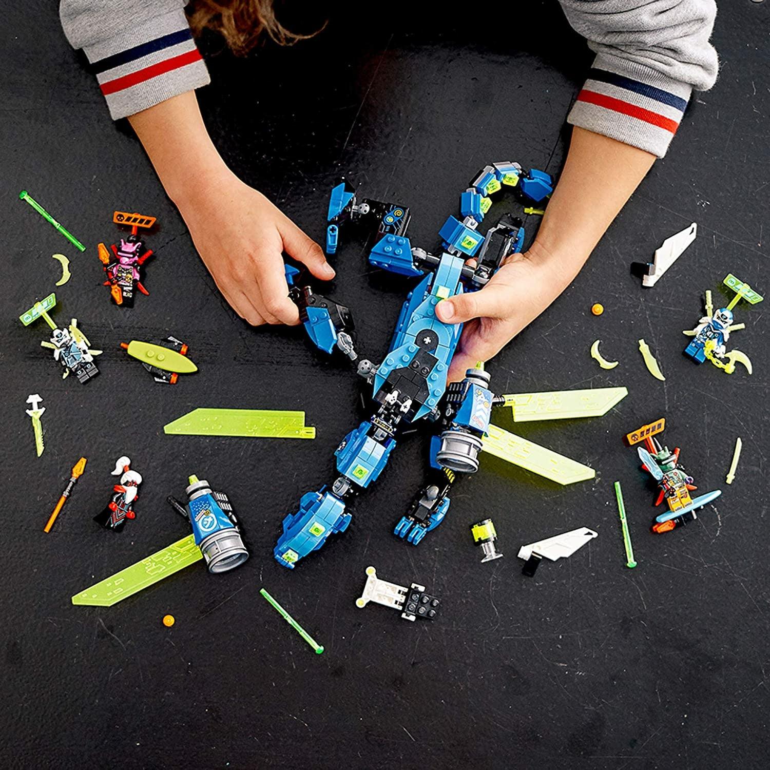 LEGO NINJAGO Jay’s Cyber Dragon 71711 Ninja Action Toy Building Kit (518 Pieces) (Retired Model) - BumbleToys - 8+ Years, 8-13 Years, Boys, LEGO, Ninjago, OXE, Pre-Order