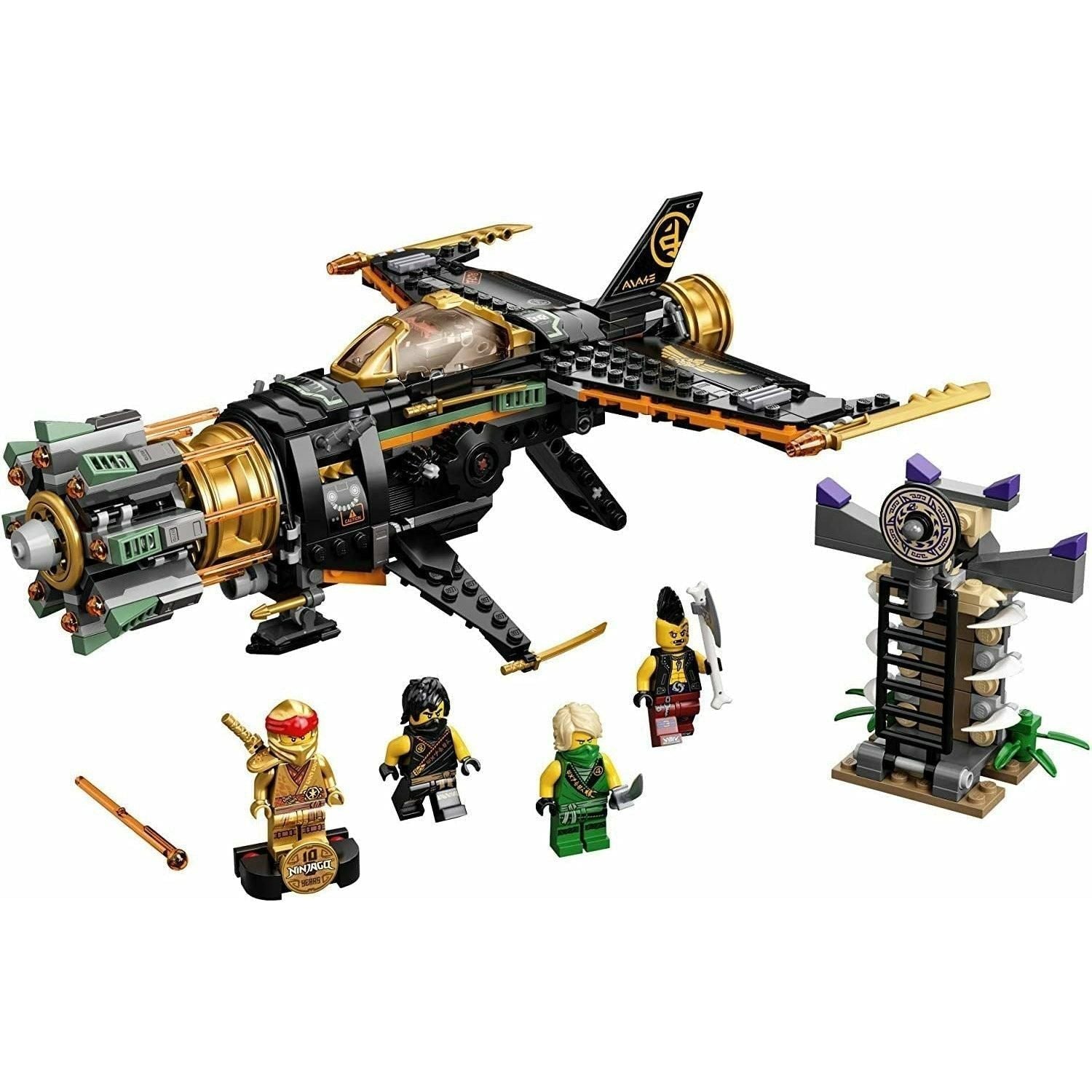 LEGO NINJAGO Legacy Boulder Blaster 71736 Airplane Toy Featuring Collectible Figurines (449 Pieces) - BumbleToys - 8+ Years, 8-13 Years, Boys, LEGO, Ninjago, OXE, Pre-Order