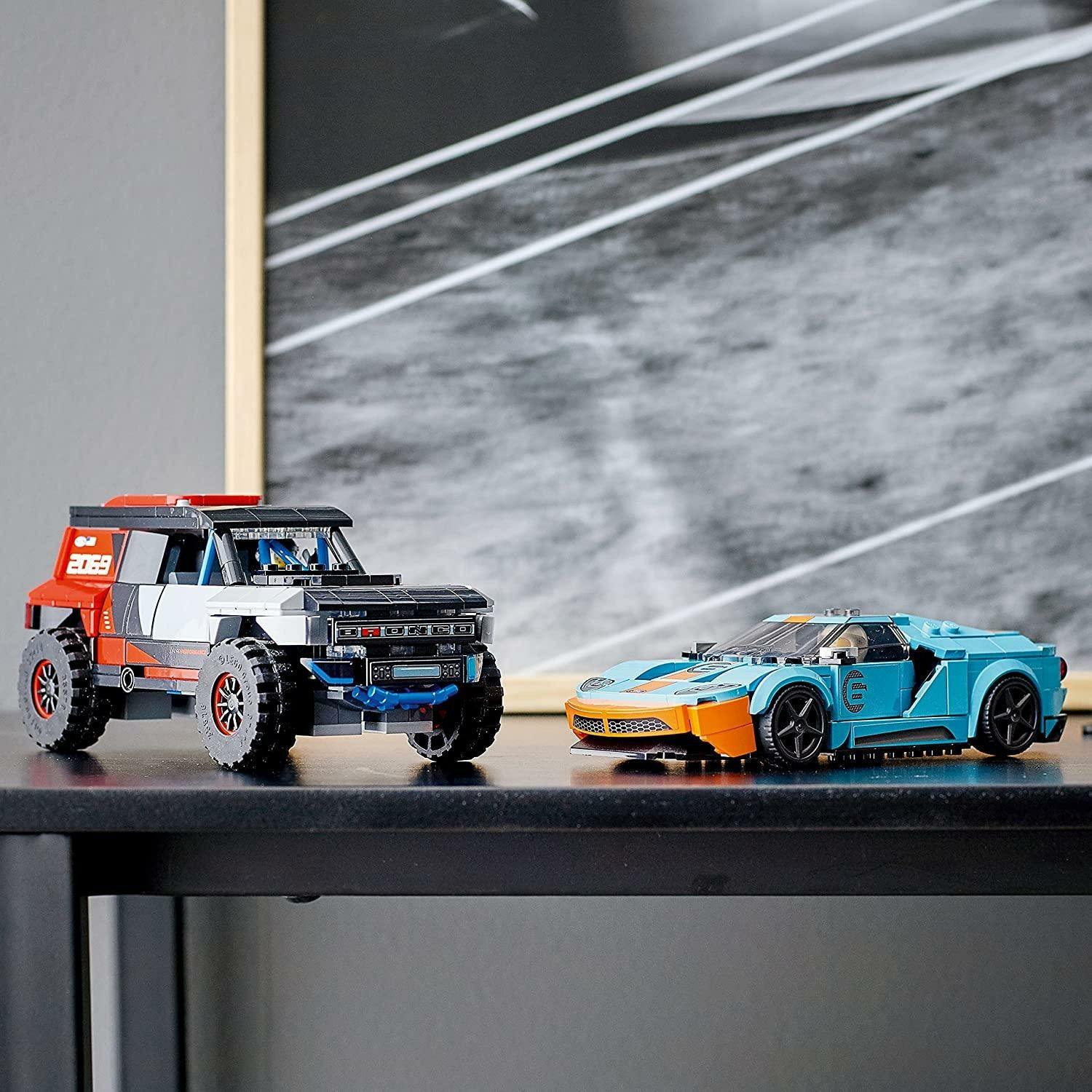 LEGO Speed Champions - Ford GT Heritage Edition and Bronco R (76905) - BumbleToys - 14 Years & Up, 8-13 Years, Boys, Cars, LEGO, OXE, Pre-Order, Speed Champions