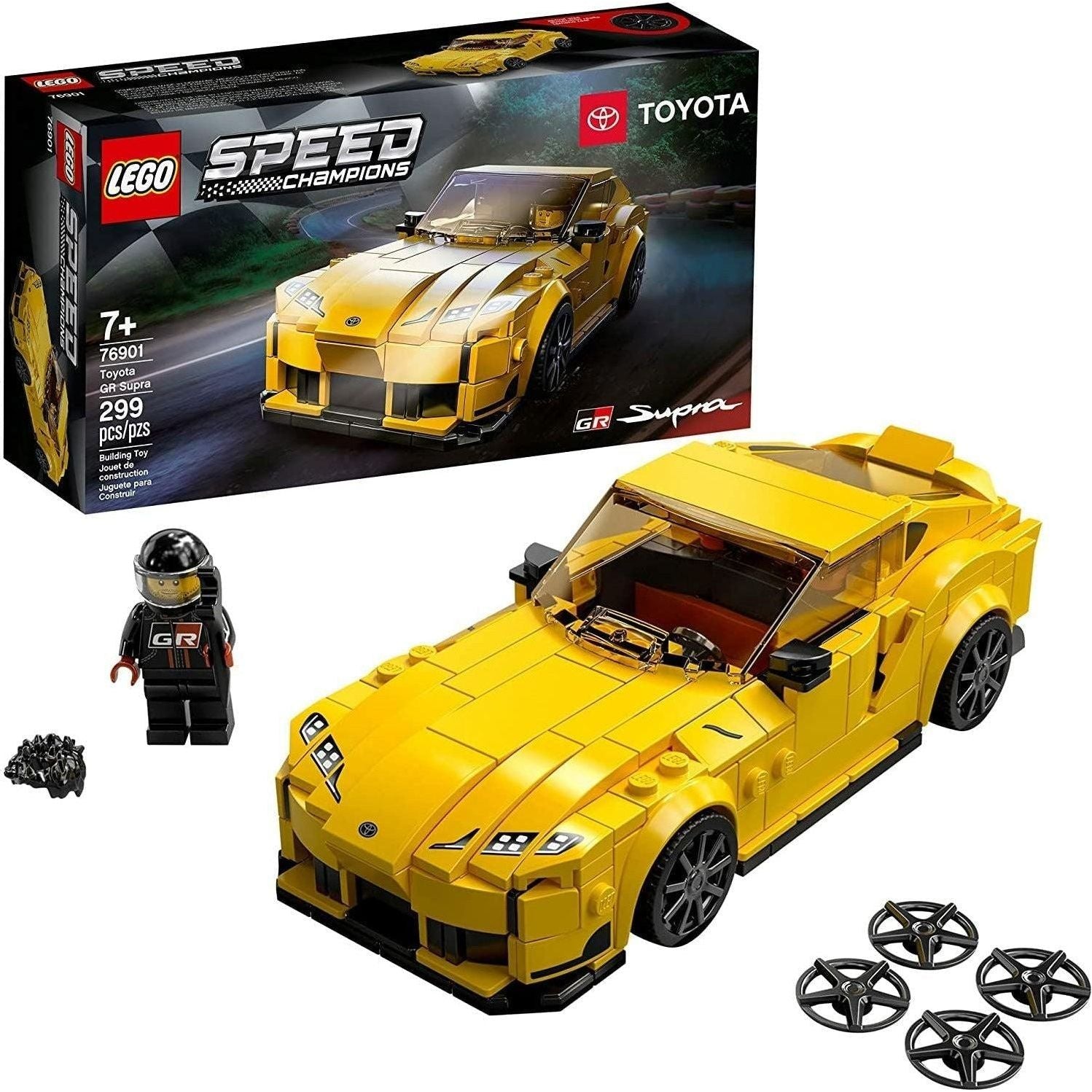 LEGO Speed Champions Toyota GR Supra 76901 Toy Car Building Toy (299 Pieces) - BumbleToys - 8+ Years, Boys, LEGO, OXE, Pre-Order, Speed Champions