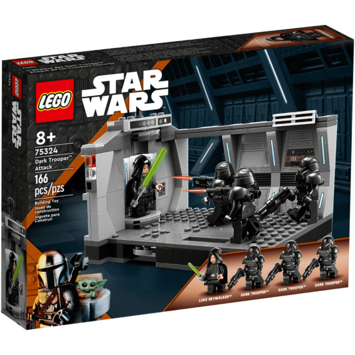 LEGO Star Wars Dark Trooper Attack 75324 Featuring 4 Minifigures Building Kit (166 Pieces) - BumbleToys - 8+ Years, 8-13 Years, Boys, LEGO, Mandalorian, OXE, Pre-Order, star wars