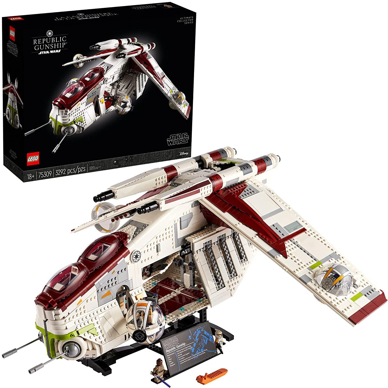 LEGO Star Wars Republic Gunship 75309 Building Kit; Cool, Ultimate Collector Series Build-and-Display Model (3,292 Pieces) - BumbleToys - 18+, Boys, LEGO, OXE, star wars