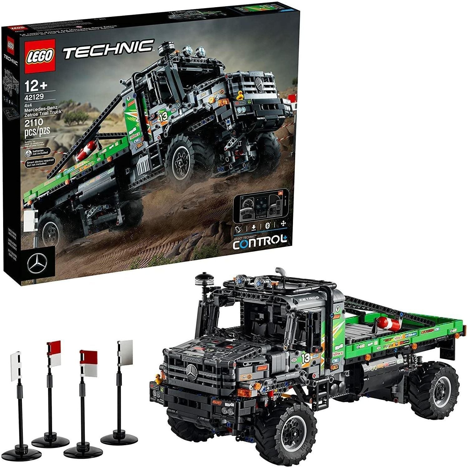 LEGO Technic 4x4 Mercedes-Benz Zetros Trial Truck 42129 Building Kit; (2,110 Pieces) - BumbleToys - 14 Years & Up, 8-13 Years, Boys, Cars, LEGO, OXE, Pre-Order, Technic