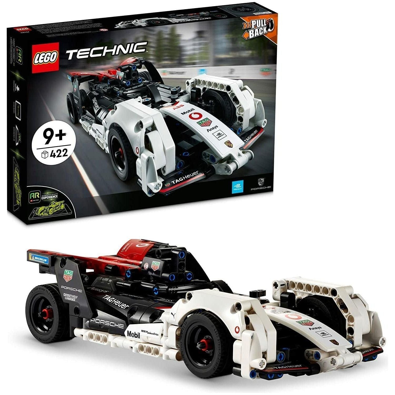 LEGO Technic Formula E Porsche 99X Electric 42137 Model Building Kit; Pull-Back Race Car (422 Pieces) - BumbleToys - 8+ Years, 8-13 Years, Boys, Cars, LEGO, OXE, Pre-Order, Technic