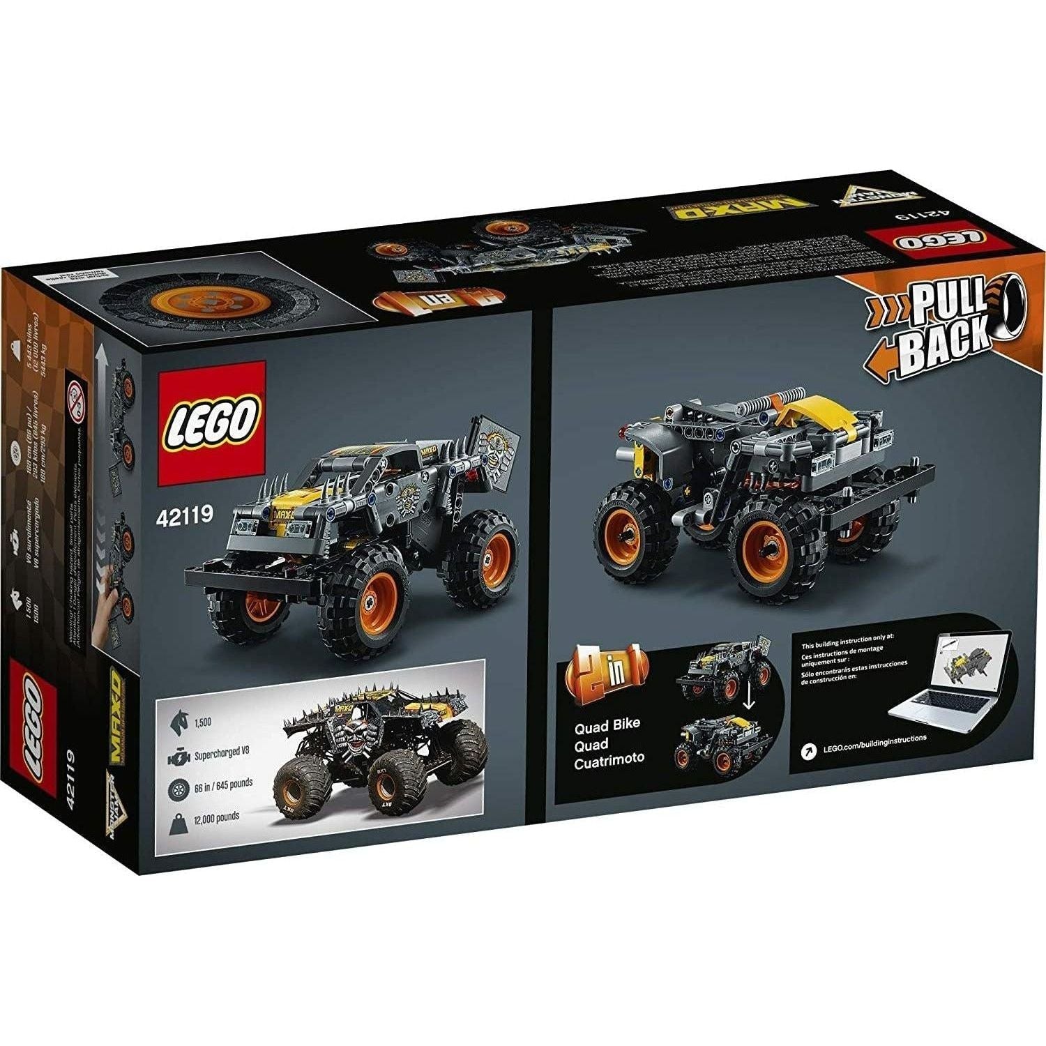 LEGO Technic Monster Jam Max-D 42119 Model Building Kit (230 Pieces) - BumbleToys - 8+ Years, 8-13 Years, Boys, LEGO, Monster Jam, OXE, Pre-Order, Technic