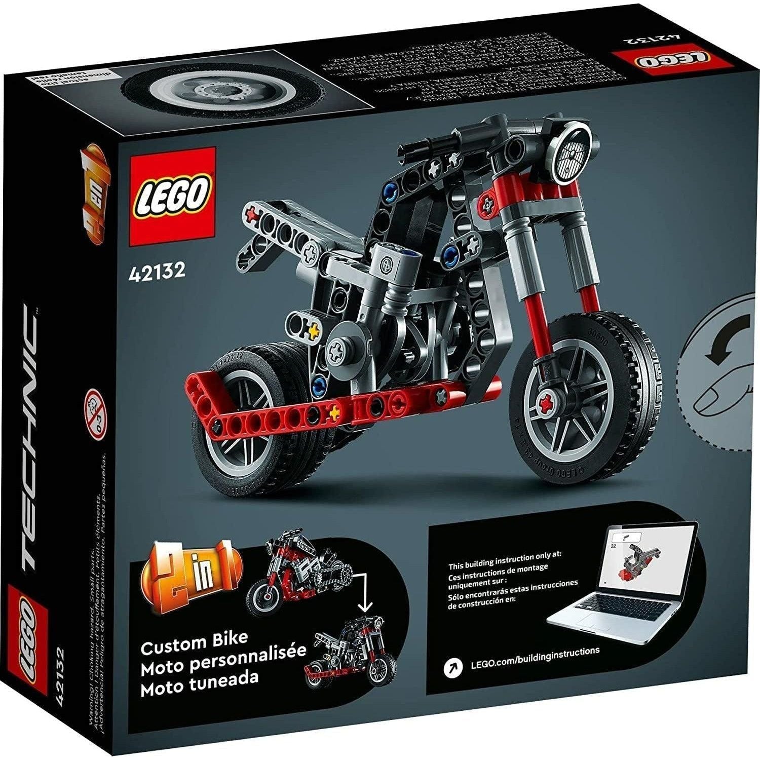 LEGO Technic Motorcycle 42132 Model Building Kit Treat with This Motorcycle  2-in-1 (160 Pieces) - BumbleToys - 8+ Years, 8-13 Years, Boys, LEGO, Motorcycle, OXE, Pre-Order, Technic