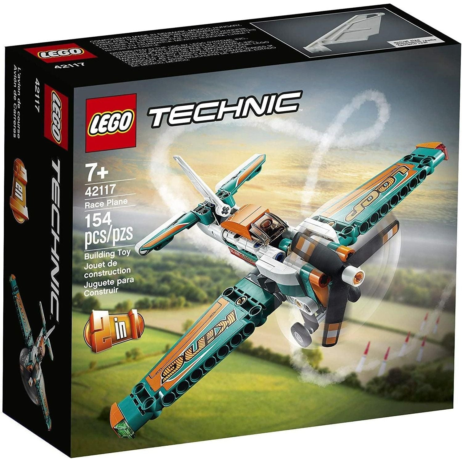 LEGO Technic Race Plane 42117 Building Kit for Boys and Girls Who Love Model Airplane Toys (154 Pieces) - BumbleToys - 6+ Years, 8+ Years, Boys, LEGO, OXE, Pre-Order, Technic
