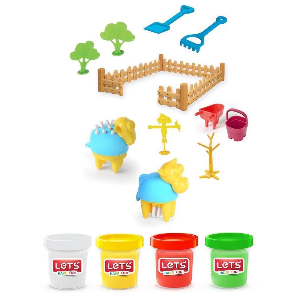 LeT's Have Fun Farm Set 17 Pieces - BumbleToys - 5-7 Years, Boys, Cecil, Girls, Make & Create, Play-doh