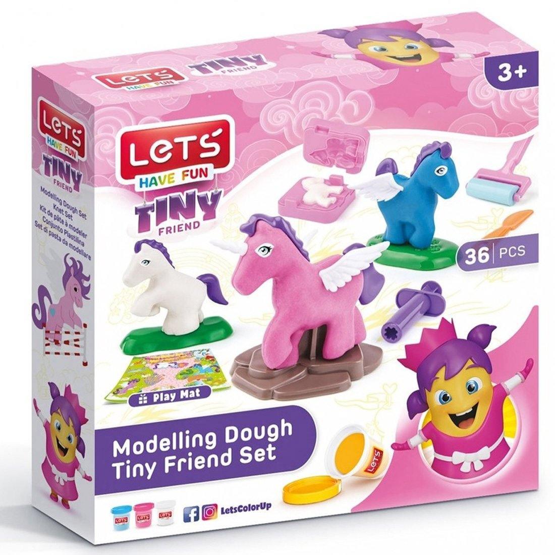 LeT's Have Fun Tiny Friend Play Dough Set 36 Pieces - BumbleToys - 5-7 Years, Boys, Cecil, Girls, Make & Create, Play-doh