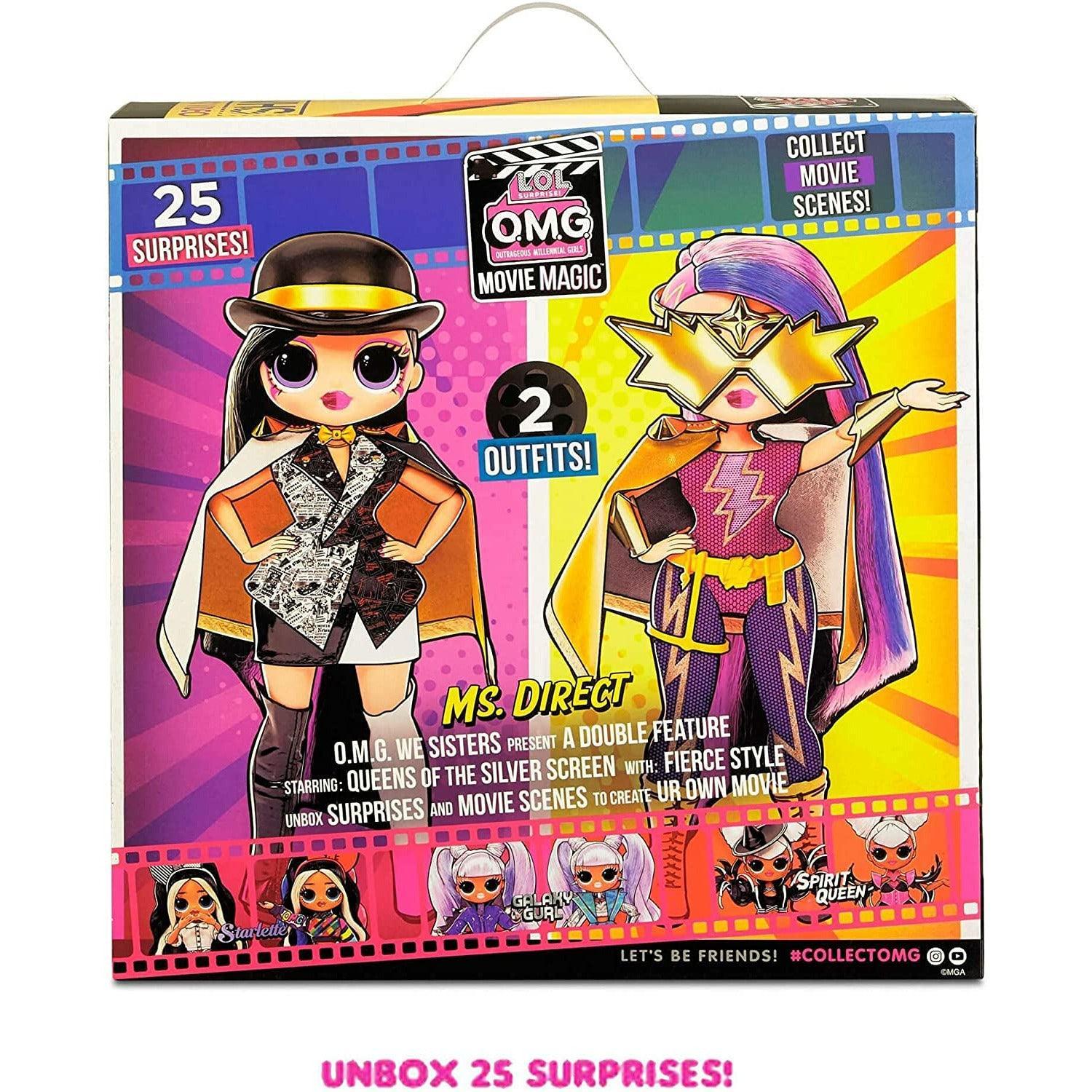 LOL Surprise OMG Movie Magic Ms. Direct Fashion Doll with 25 Surprises Including 2 Outfits, 3D Glasses, Movie Accessories - BumbleToys - 5-7 Years, Dolls, Fashion Dolls & Accessories, Girls, L.O.L