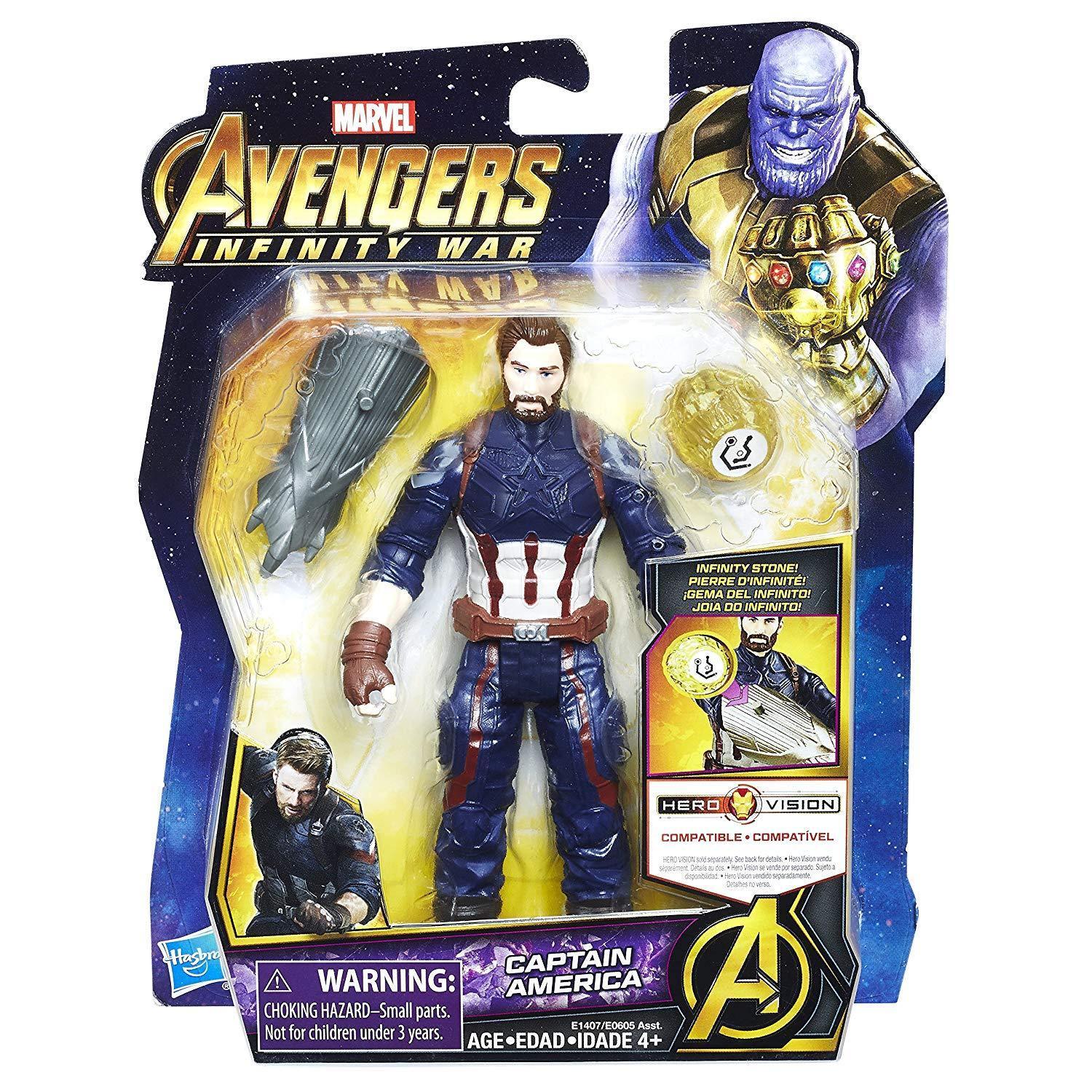 Marvel Avengers Infinity War Captain America with Infinity Stone - BumbleToys - 5-7 Years, Avengers, Boys, Captain America, Figures, Heroes