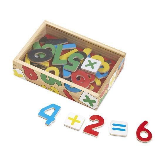 Melissa & Doug 37 Wooden Number Magnets in a Box - BumbleToys - 2-4 Years, Blackboards & Easels, Boys, Cecil, Girls, Mumerz