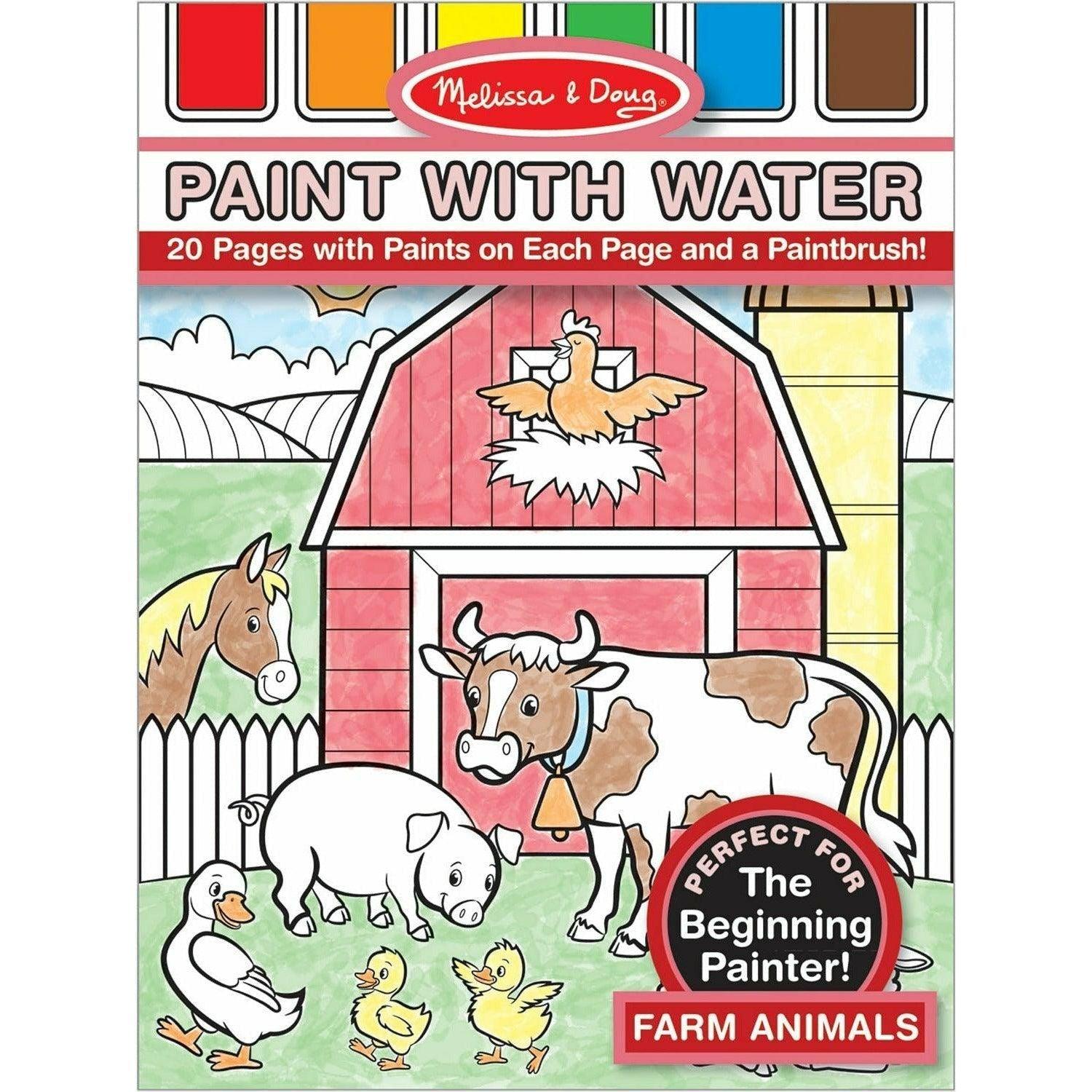 Melissa & Doug Paint With Water Activity Books - BumbleToys - 2-4 Years, Blackboards & Easels, Boys, Girls, OXE, Pre-Order