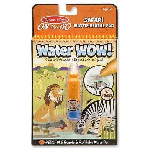 Melissa & Doug Water Reveal Pad - ON the GO Travel Activity - Safari - BumbleToys - 2-4 Years, Blackboards & Easels, Boys, Cecil, Girls, OXE, Pre-Order