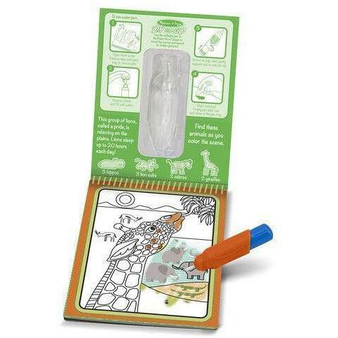 Melissa & Doug Water Reveal Pad - ON the GO Travel Activity - Safari - BumbleToys - 2-4 Years, Blackboards & Easels, Boys, Cecil, Girls, OXE, Pre-Order
